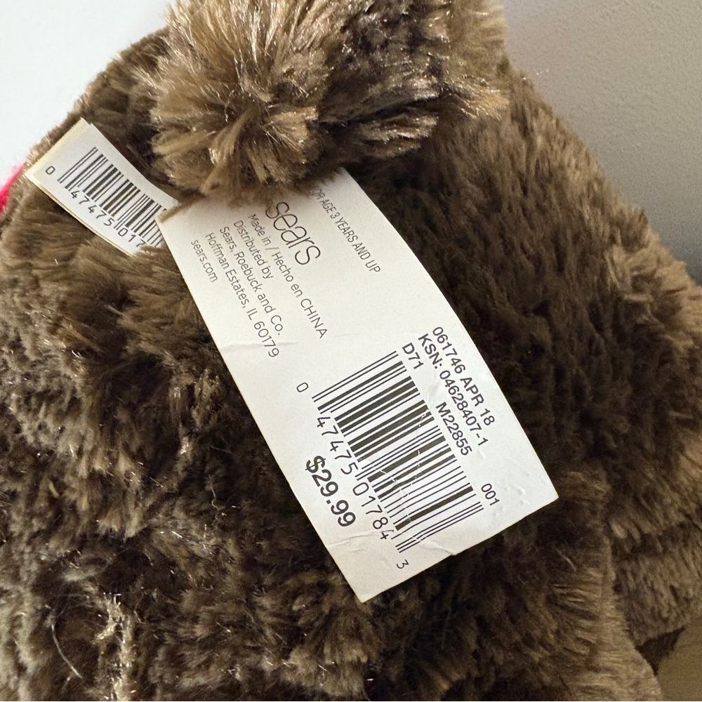Sears Roebuck Co. Cuddly Classics 20" Large Plush Stuffed Holiday Moose 2018 - Picture 6 of 9